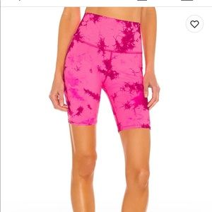 Electric & rose pink cali biker shorts